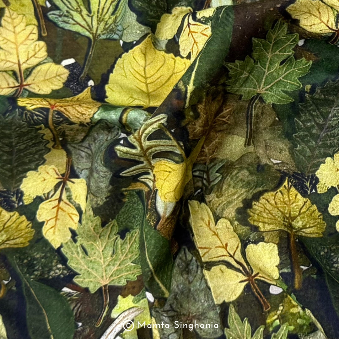 Floral Printed Malai Cotton Fabric