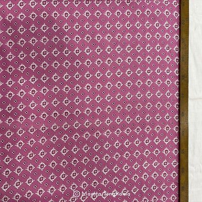 Onion Pink Abstract Printed Cotton Fabric