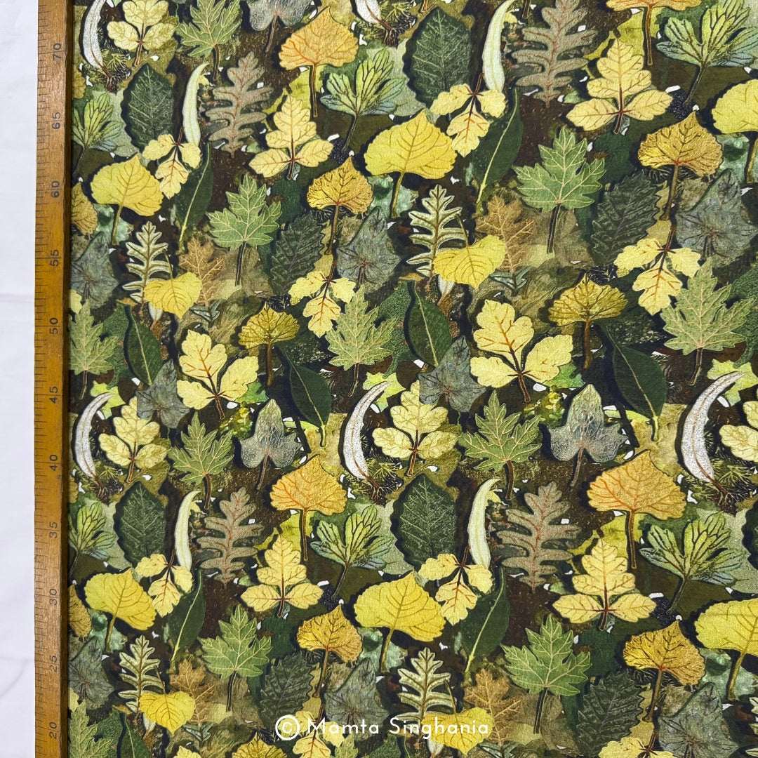 Floral Printed Malai Cotton Fabric