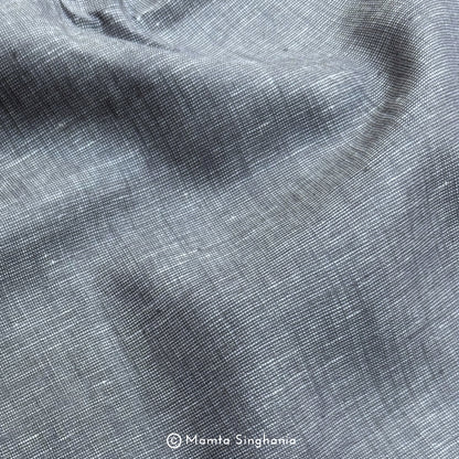 Dark Grey Pure European Linen Fabric (1.45m)