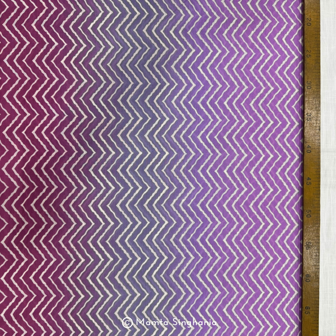 Multi Colour Printed Muslin Rayon Fabric
