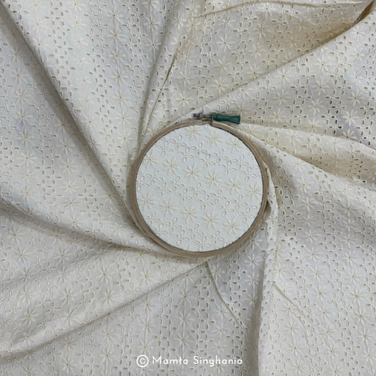 Dyable White Cotton Hakoba Fabric