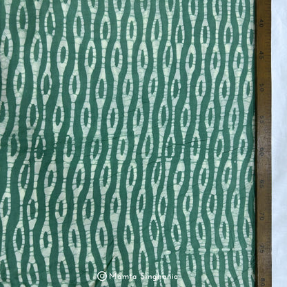 Paris Green Printed Modal Satin