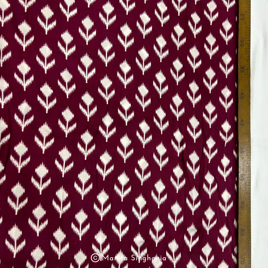 Sangria Printed Modal Satin