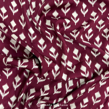 Sangria Printed Modal Satin